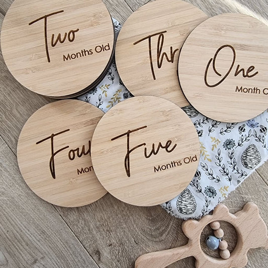 Bamboo Barcelona Milestone Cards Set - Baby