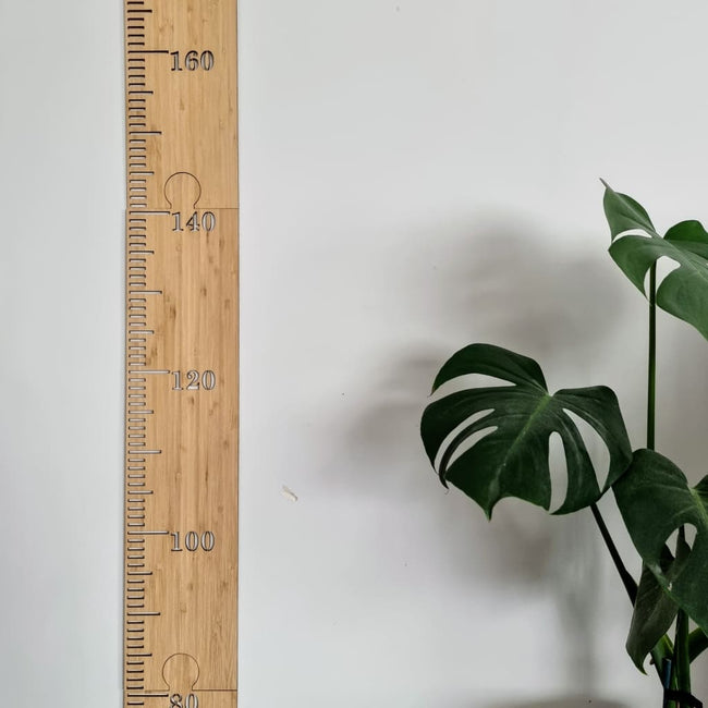 Bamboo Sectional Height Chart - Personalised Children’s Growth Ruler - Height Chart