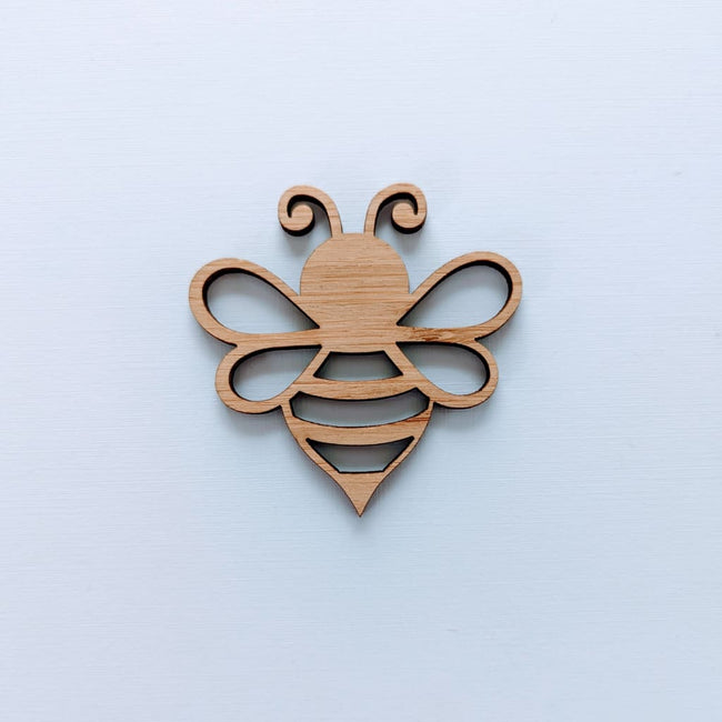 Bee Shape/Blank - 1 Bee / Bamboo - Craft Shape
