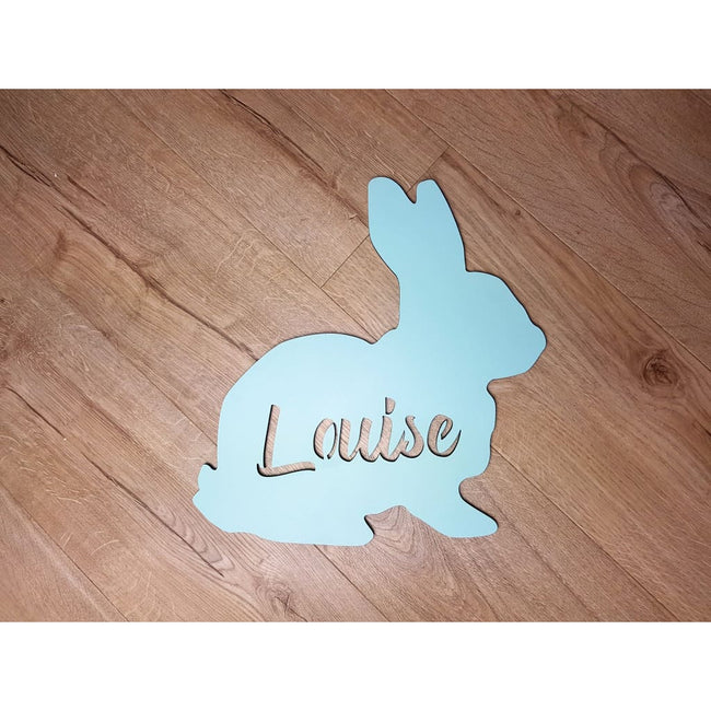 Bunny Rabbit Name Plaque - Laser Cut Name Plaque