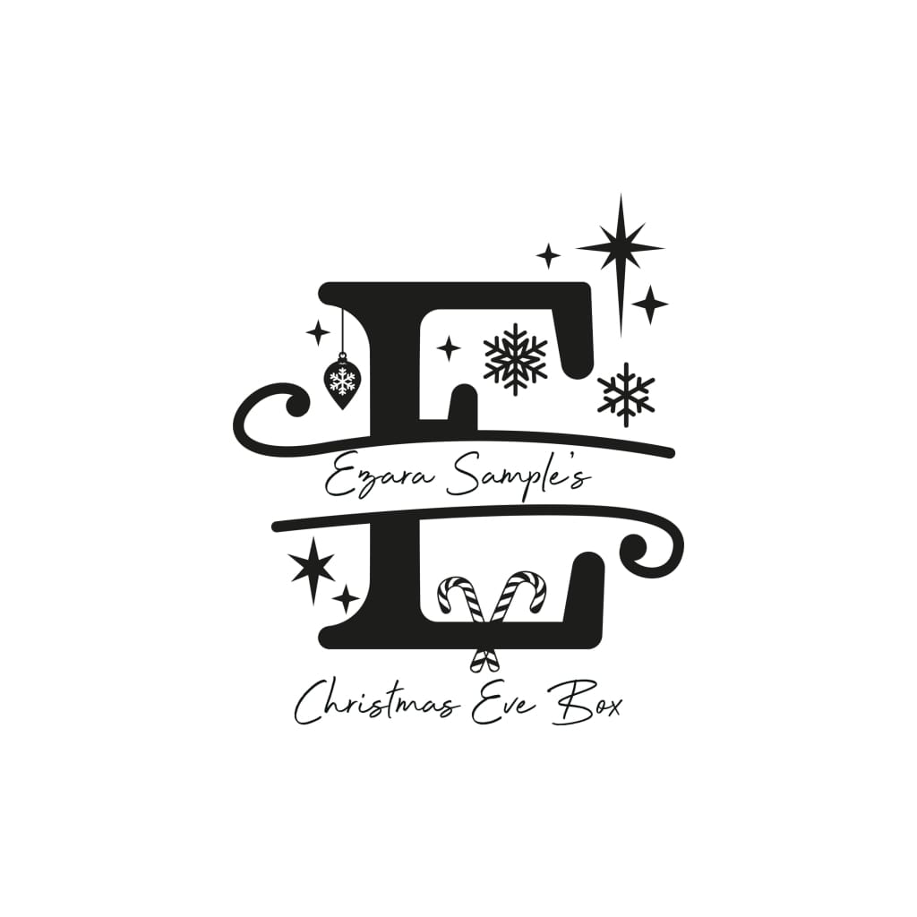 Christmas Eve Box Monogram - Keepsake Box