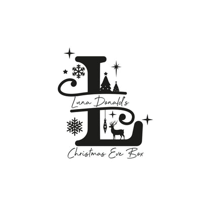 Christmas Eve Box Monogram - Keepsake Box