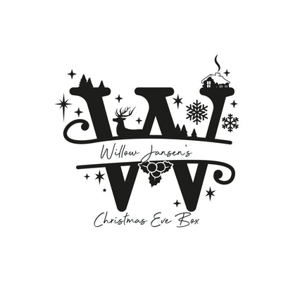 Christmas Eve Box Monogram - Keepsake Box