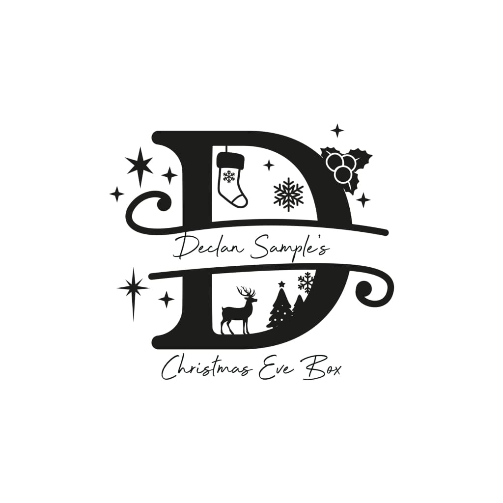 Christmas Eve Box Monogram - Keepsake Box