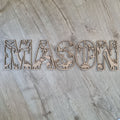 Dinosaur Letters Large Nude (Unpainted) - Letter Tiles