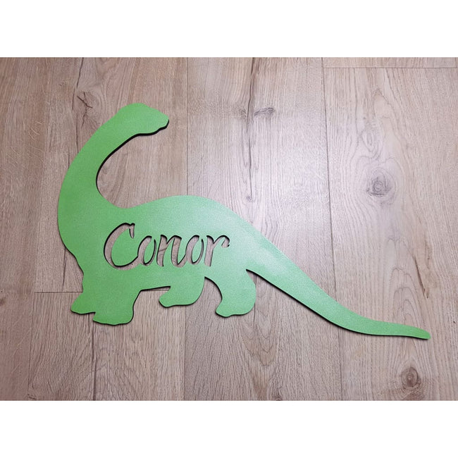 Dinosaur Name Wooden Plaque - Laser Cut Name Plaque