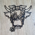 Highland Cow Daisy - Geometric Animals
