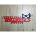 Superhero Hideout with Mask and Free Personalistion - Laser Cut Name Plaque