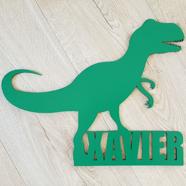 T-Rex Name Plaque - Laser Cut Name Plaque